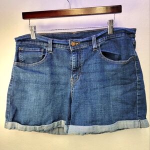 Levi's Rolled Hem Midrise Denim Jean Shorts‎ Size 31